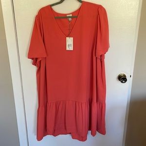 A new day coral dress